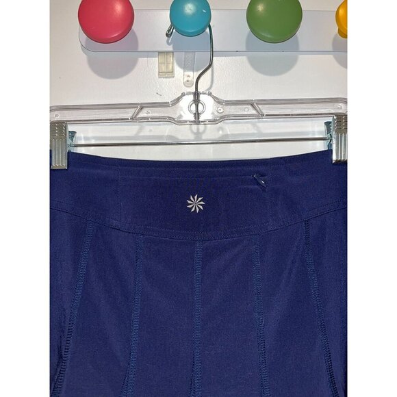 Athleta Navy Blue Pleated Athletic Skort Size 6 - Picture 3 of 9